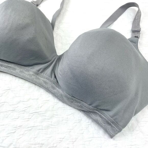 BUY 1 GET 1 FREE Warners 40d wire free comfortable bra smooth gray - Picture 2 of 9